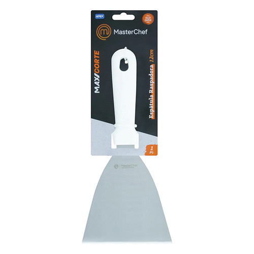 Espatula Chapeiro Reta Raspadora 12cm Aço Inox MasterChef
