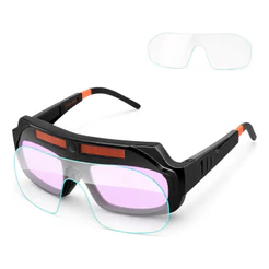Óculos De Solda Solar Uv Soldador Escurecimento Automático