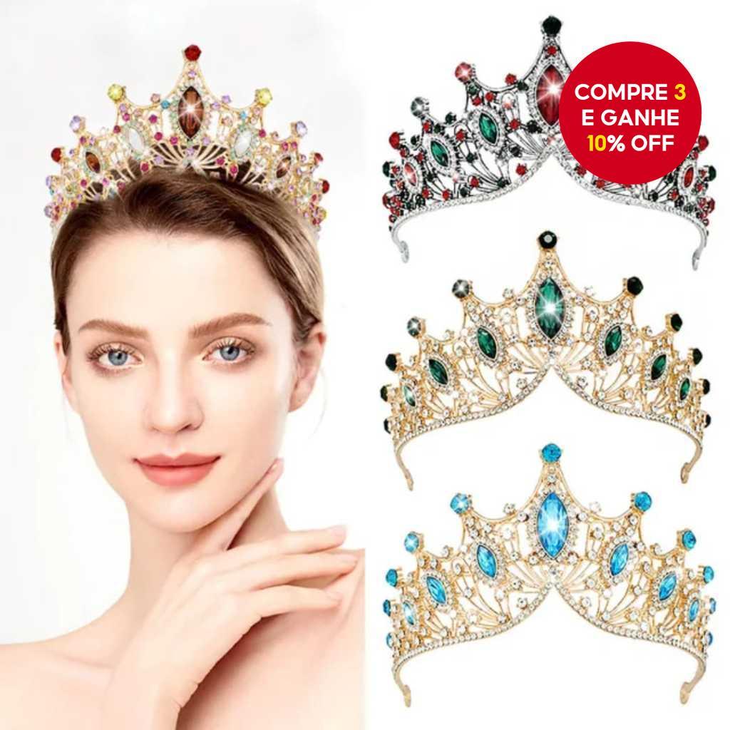 Tiara Coroa Para Noiva Quinceanera Princesa Festa De Aniversário