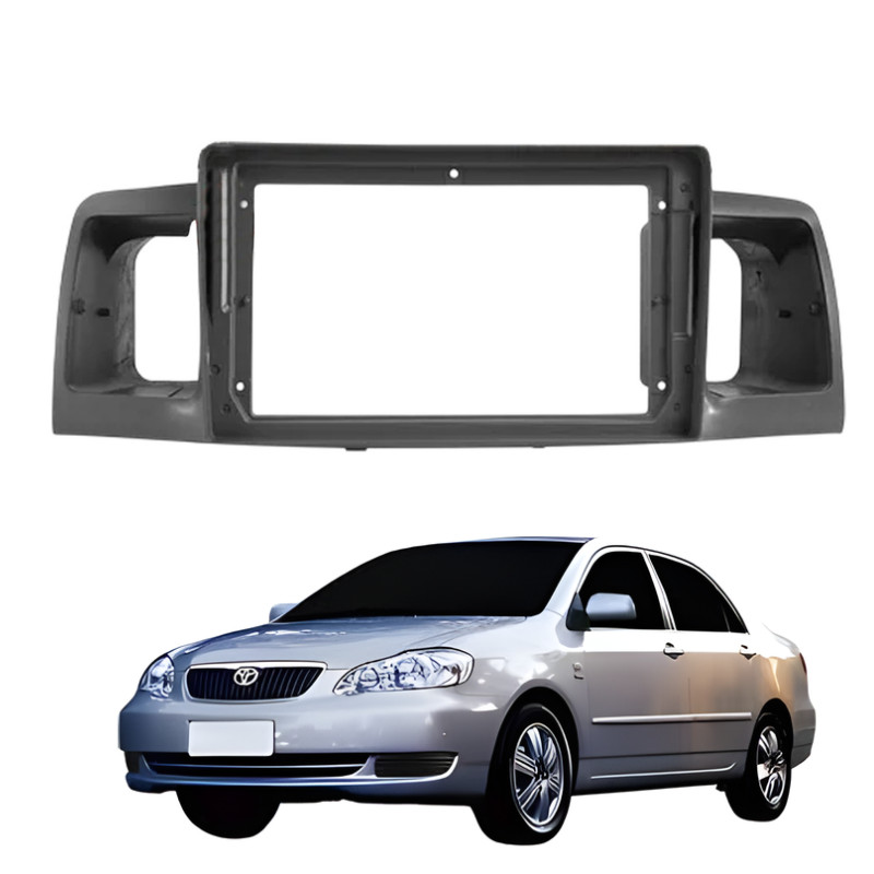 Moldura 9"Polegadas Cinza Escuro Para Toyota Corolla 2003-2008 em Oferta na Shopee