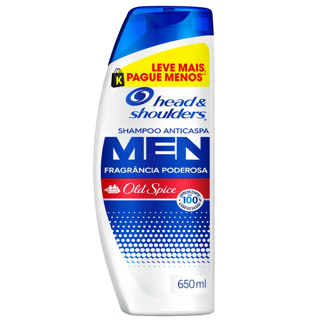 Shampoo Head & Shoulders Men 3 Em 1 Old Spice Anticaspa 650m