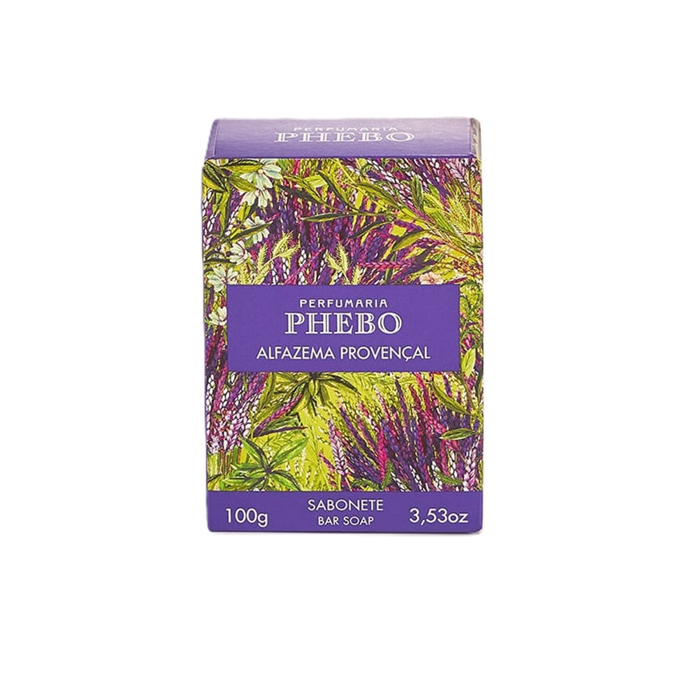 Sabonete em Barra Phebo Alfazema Provençal 100g em Oferta na Shopee