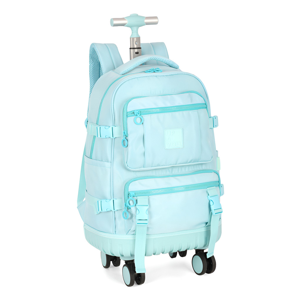 Mochila Rodinhas Escolar Up4you Cor Azul-turquesa