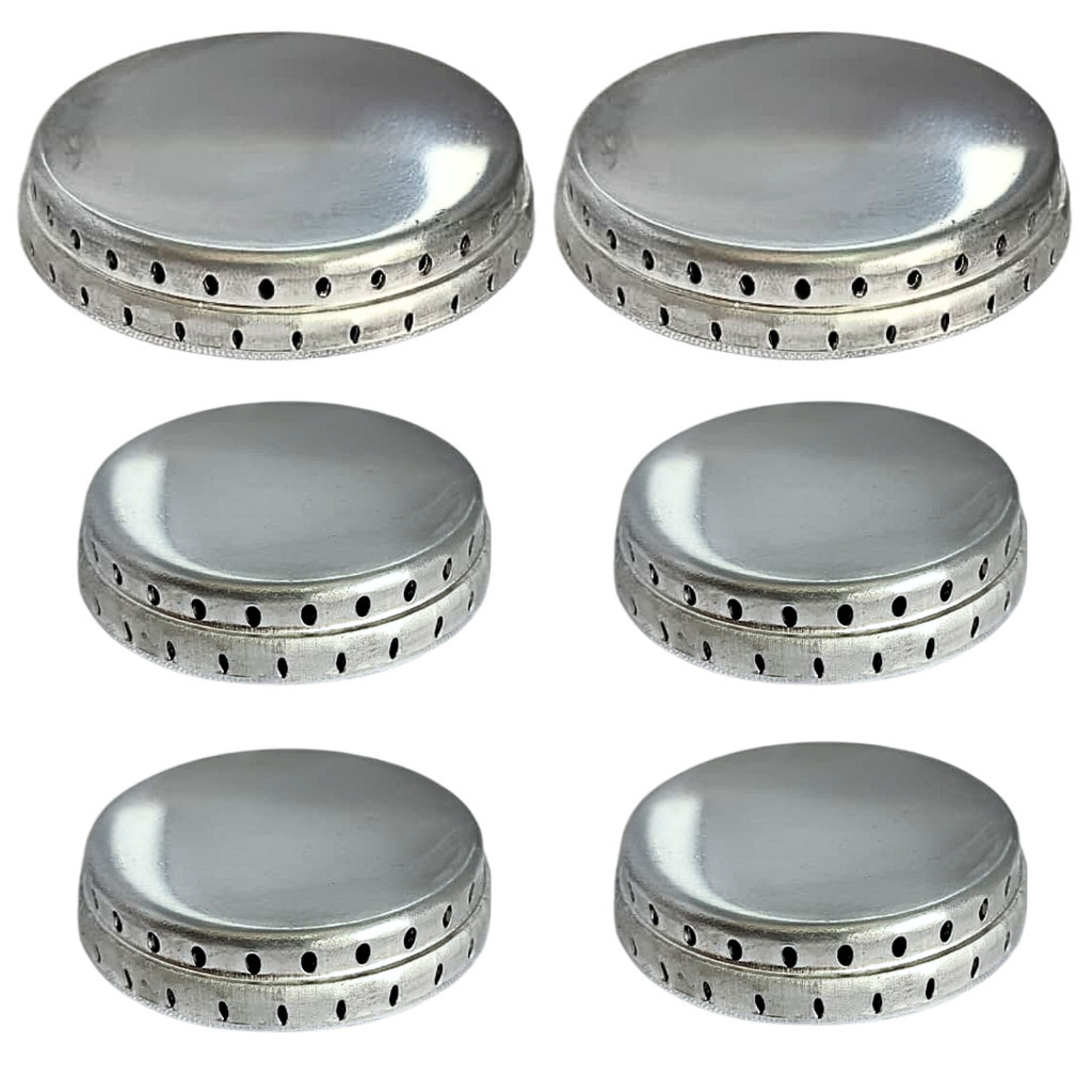 Kit 6 Espalhadores De Alumínio Fogão Esmaltec Caribe 2g 4p