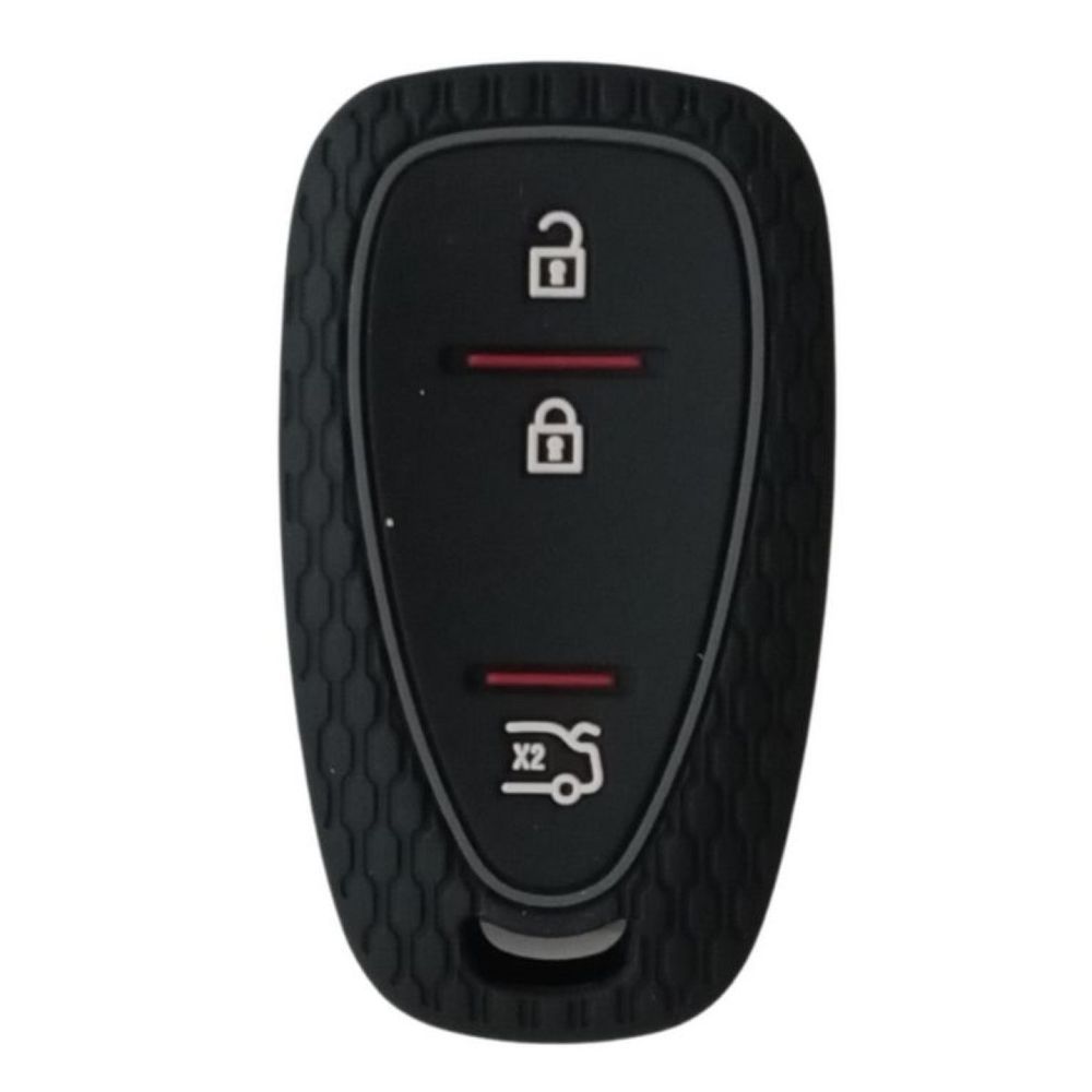 Capa chave preta 3 botões em Oferta na Shopee