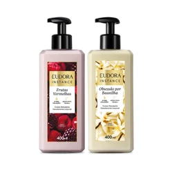 Combo Instance: Creme Hidratante Frutas Vermelhas 400ml + Creme Hidratante Obsessão por Baunilha 400ml