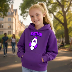 Casaco Moletom Blusa de Frio Flanelado Lançamento Katlen Foguete Evolução Emily Vick Rosa Elementos