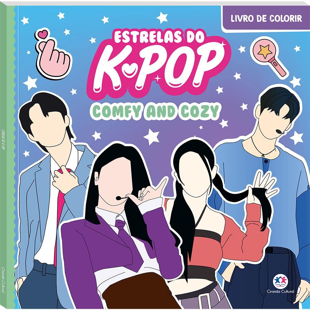 Livro de Colorir | Estrelas do K-Pop | Comfy & Cozy em Oferta na Shopee