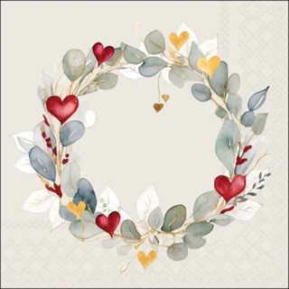 Guardanapo para Decoupage Ambiente 33x33cm com 02 Unidades - Coroa de Eucalipto Verde em Oferta na Shopee