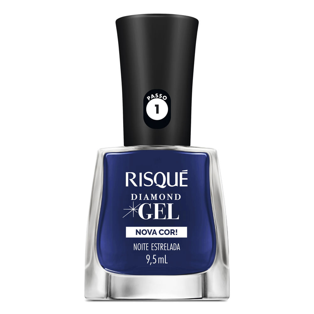 Esmalte Risqué Diamond Gel Nova Cor Noite Estrelada 9,5ml em Oferta na Shopee