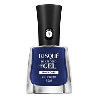 Esmalte Risqué Diamond Gel Nova Cor Noite Estrelada 9,5ml em Oferta na Shopee