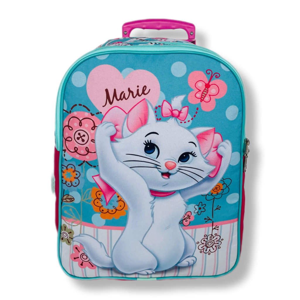 Mochila Infantil Escolar de Rodinha Gatinha Marie M