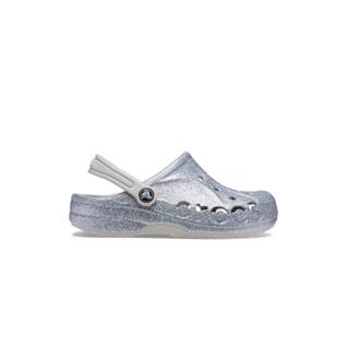 Sandália crocs baya glitter clog  silver em Oferta na Shopee