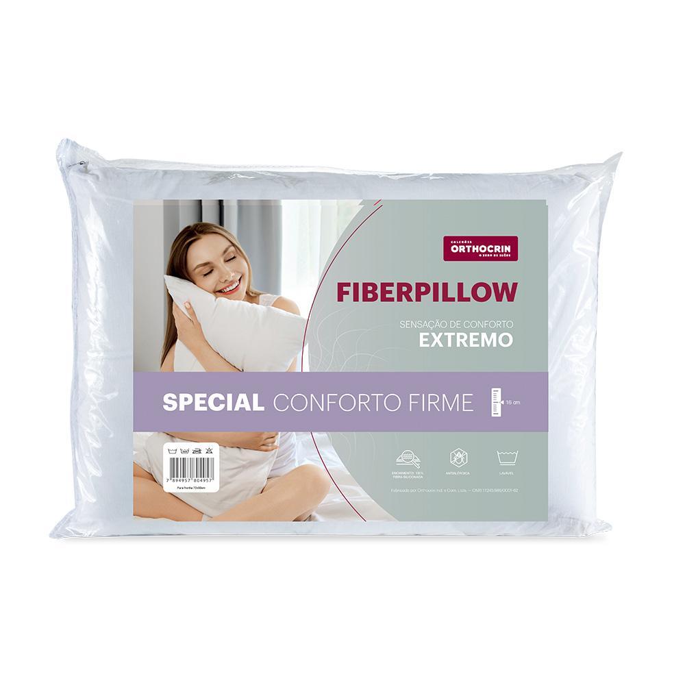 Travesseiro Fibra Siliconada Special Alto Orthocrin - 48X68X16