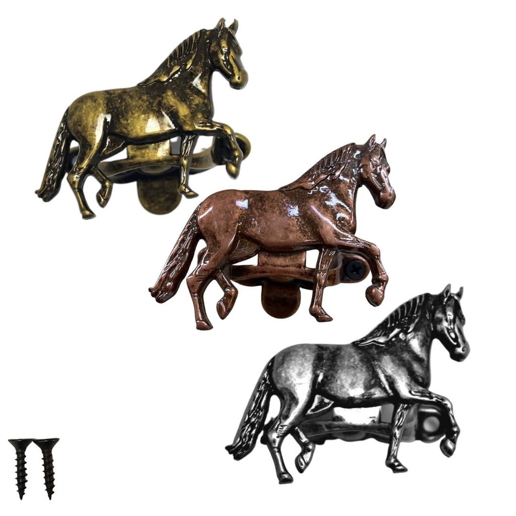 Kit c/ 3 Abridores de Garrafa Cavalo e Parafusos