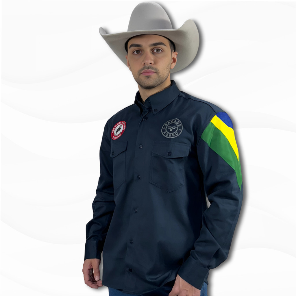 Camisa Radade Masculina Festa Barretos Country Bordada New