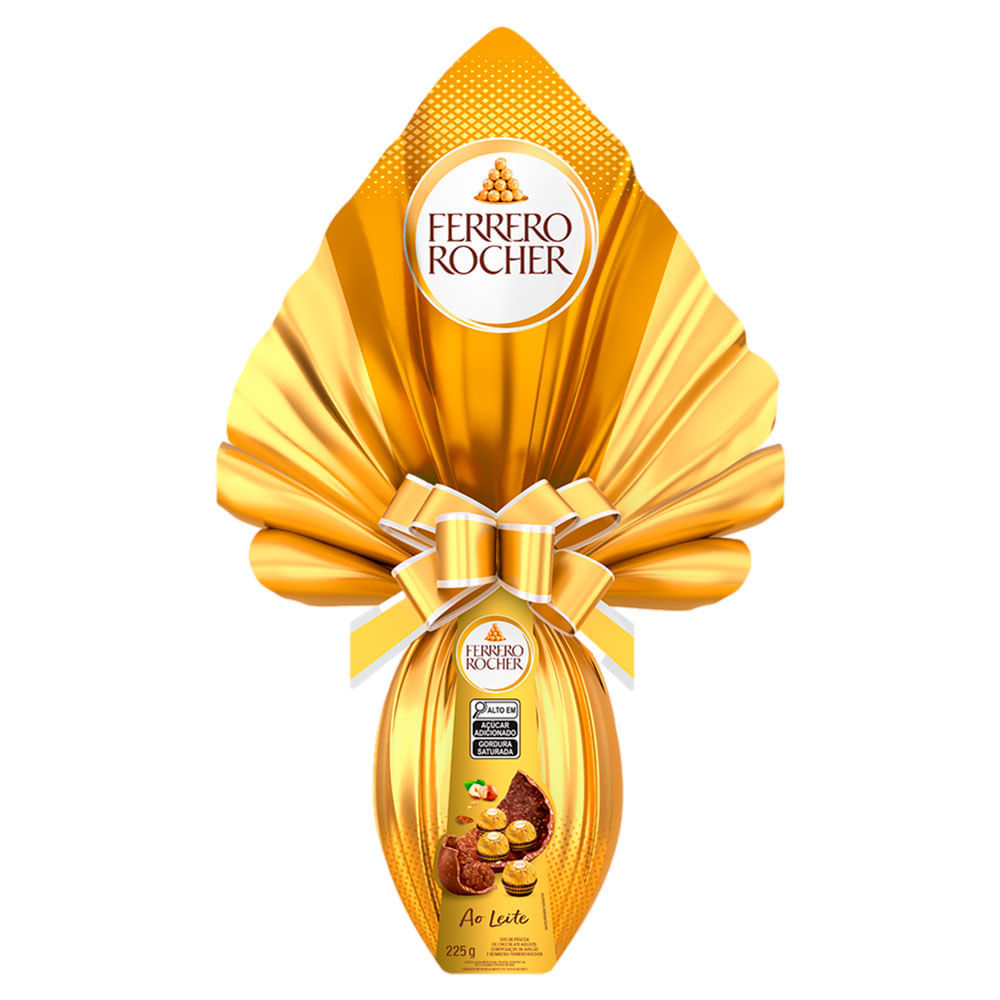 Ovo de Páscoa Ferrero Rocher ao Leite 225g
