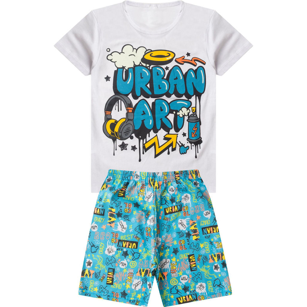 Pijama Infantil Menino Brilha No Escuro Select Branco em Oferta na Shopee