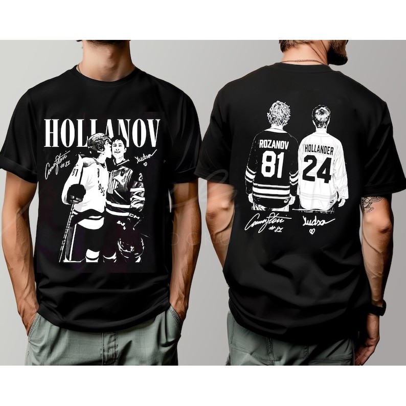 Camiseta Oversized Preta Unissex, Estampa Frontal e Verso "HOLLANOV" Rozanov e Hollander, Estilo Esportivo e Nostálgico em Oferta na Shopee