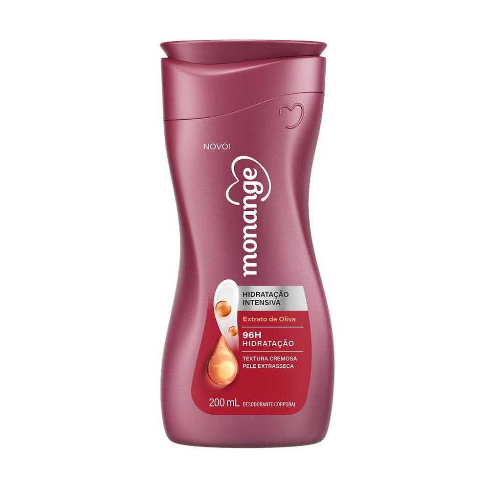 Hidratante Desodorante Monange Hidratação Intensiva Extrato de Oliva 200ml em Oferta na Shopee
