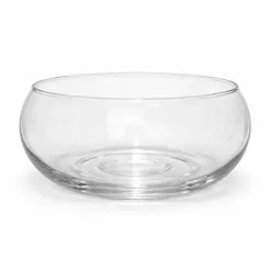Vaso Vidro Redondo Grande Arranjo Décor Ikebana Transparente