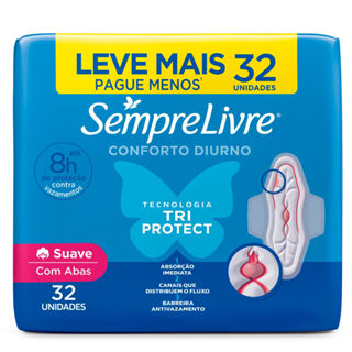 Absorvente Externo Sempre Livre Adapt Plus Suave 32 Unidades Leve Mais Por Menos em Oferta na Shopee