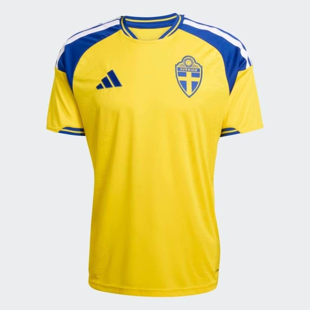 Camisa Suécia I Adidas 2026 Amarela Oficial + NF