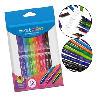 Caneta Esferográfica Next Colors 0.7mm Cis - Blister 10 Un Colorido em Oferta na Shopee