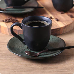Xícara De Café Com Pires Orgânico Arauco 120Ml Porto Brasil