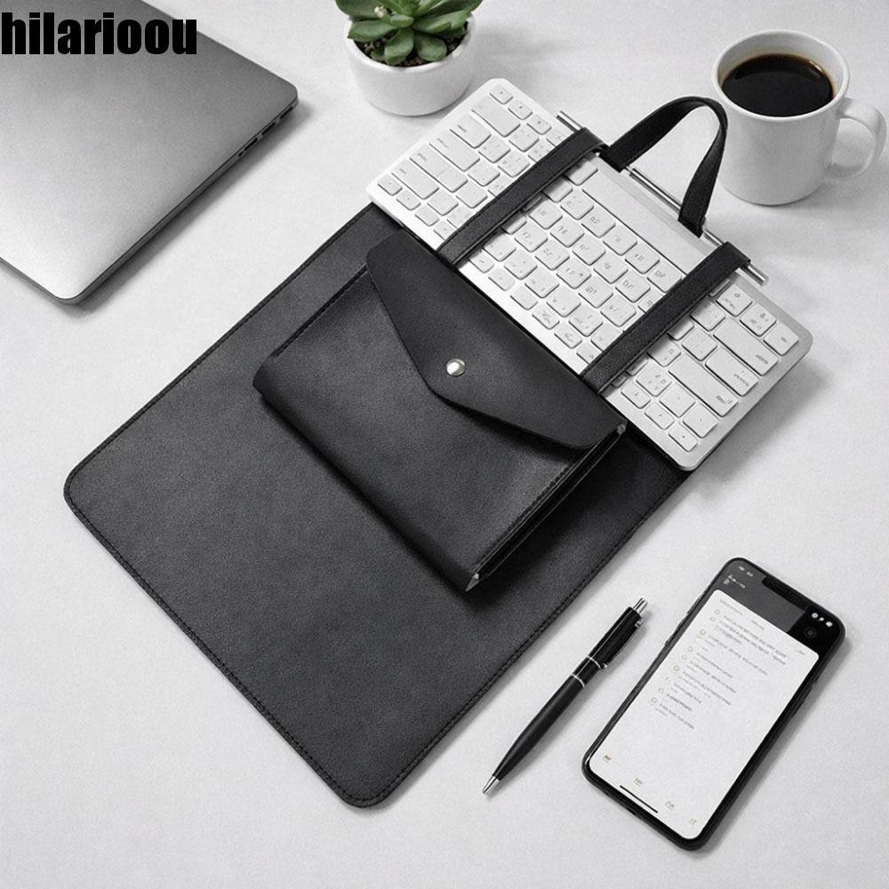 HILARIOOU Bolsa Para Notebook , Portátil De Couro PU Laptop , Grande Capacidade