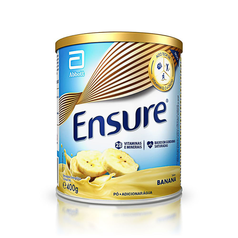 Suplemento Adulto Ensure Pó Sabor Banana 400g em Oferta na Shopee