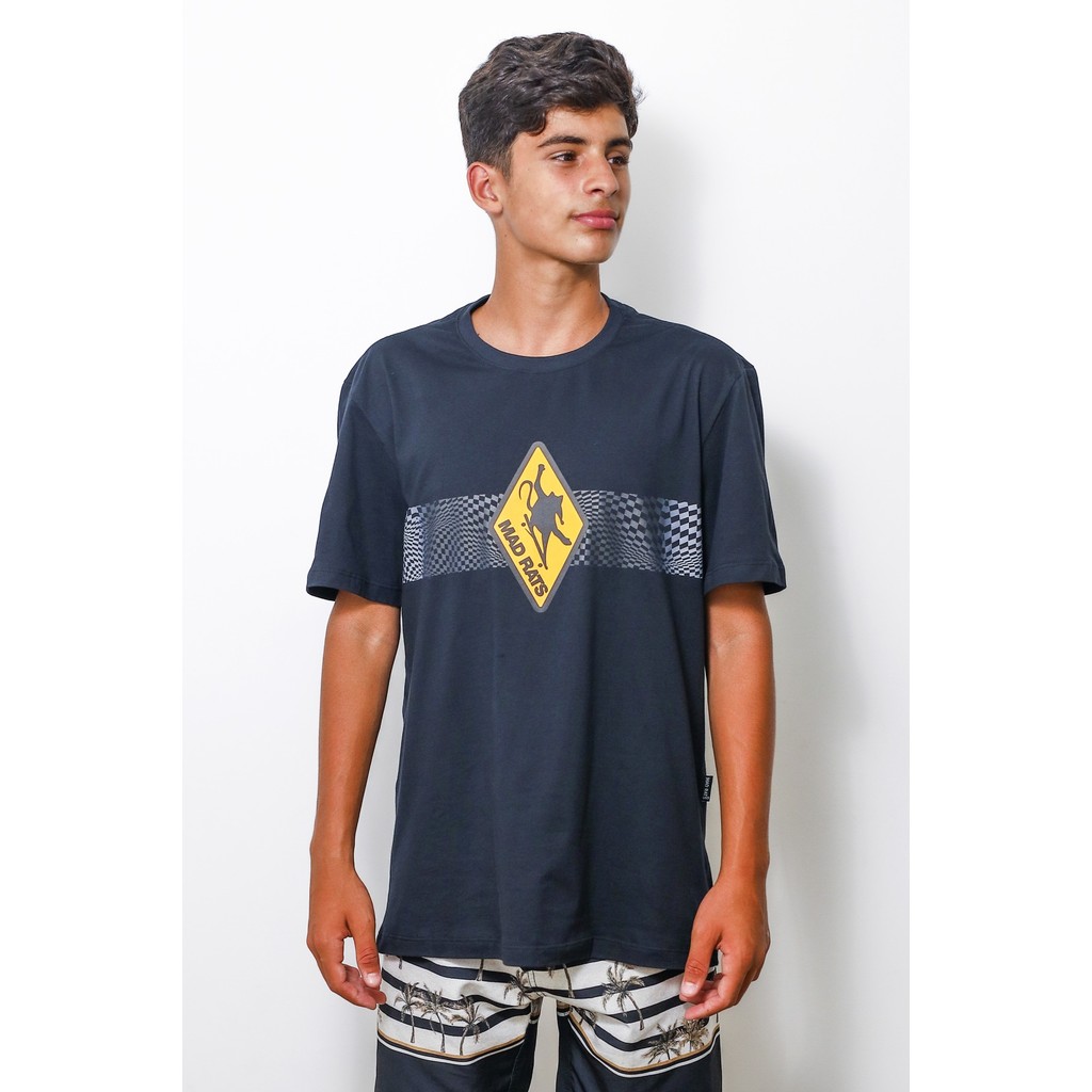 Camiseta Mad Rats Kids Rat Infinity Preta