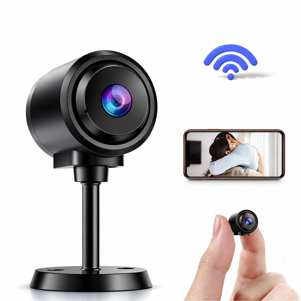 Mini Câmera IP WiFi Sem Fio com Bateria HD 1080P Visão Noturna Monitoramento Inteligente
