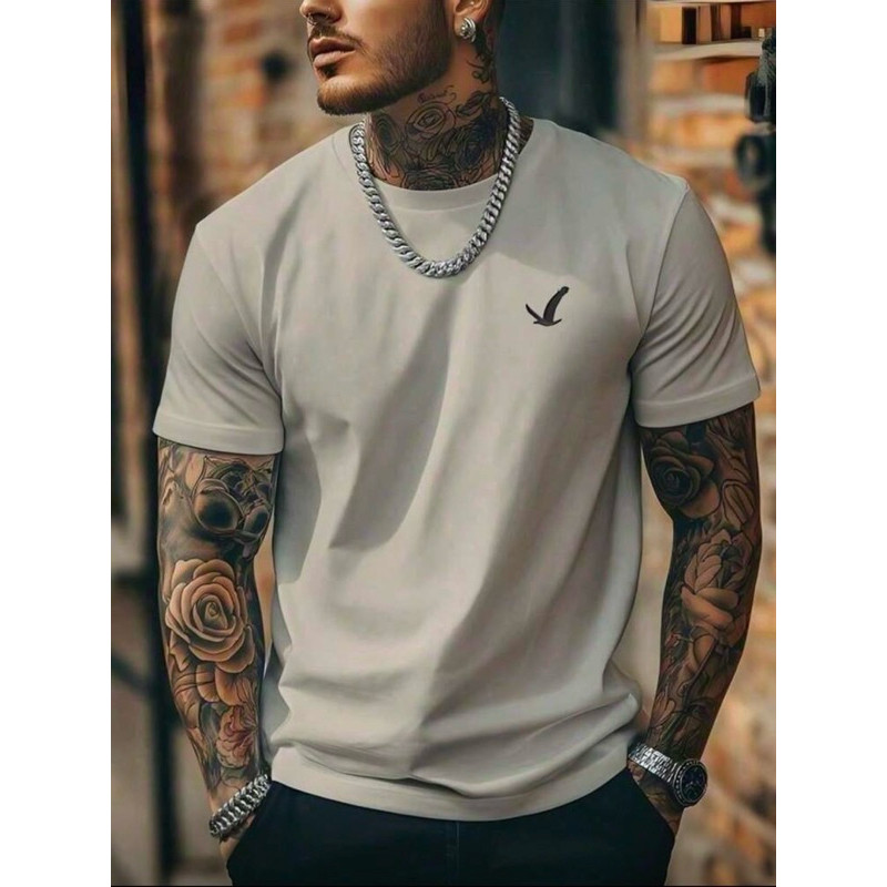 Camiseta Masculina Aguia Camisa 100% Algodao tendencia basica
