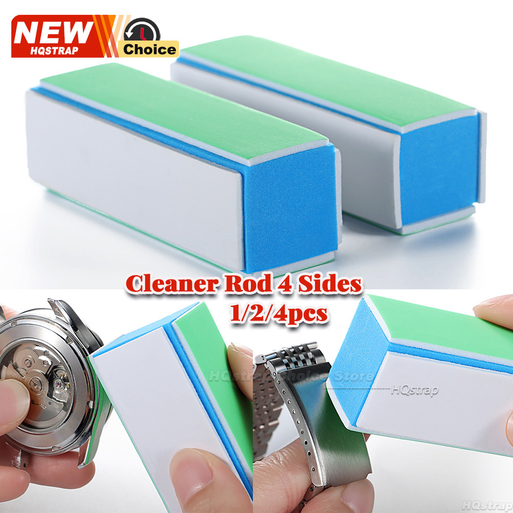 1/2/4 Pçs Arquivos De Polimento Relógio Haste Limpador 4 Lados 1000/4000 Malha De Pulso Peças Limpo Polonês Ferramenta P