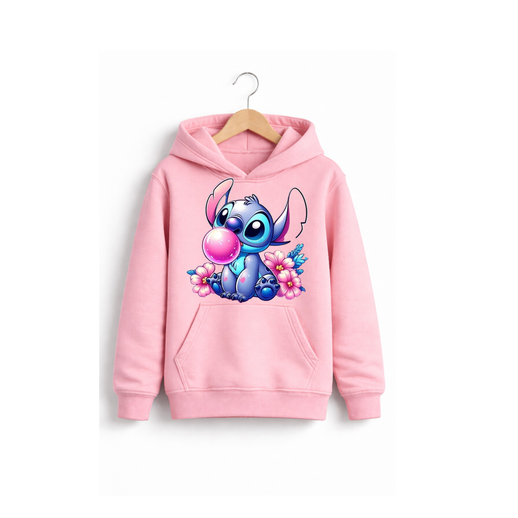 Blusa Lilo & Stich Casaco Moleton Canguru unissex stich