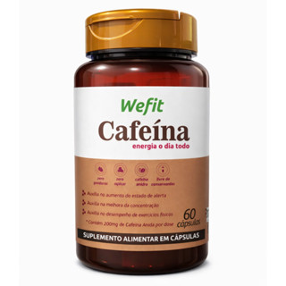 Cafeina 200mg Pote Com 60 Cápsulas Wefit em Oferta na Shopee