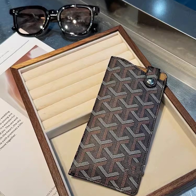 Simples Retro impresso óculos caso unissex óculos de sol saco de armazenamento