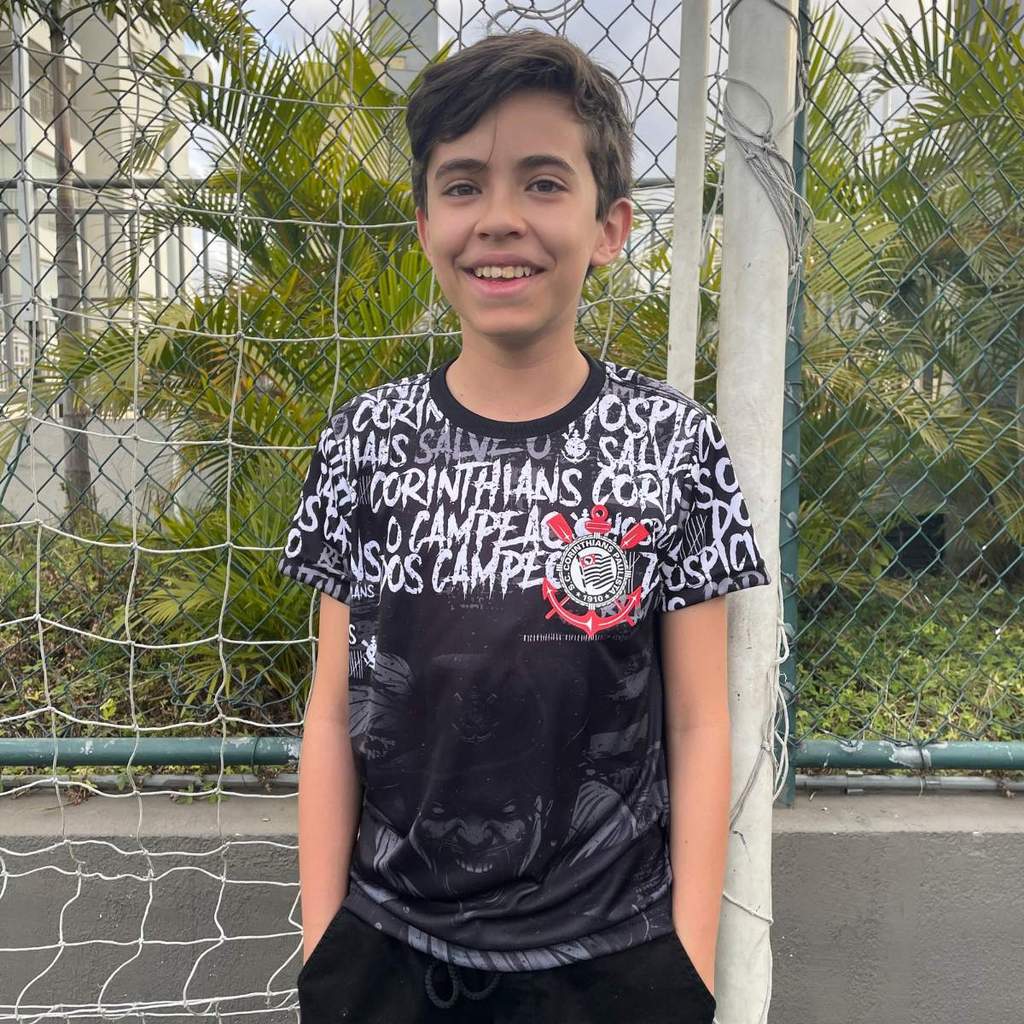 Camiseta Infantil Corinthians Quebrada Sublimada
