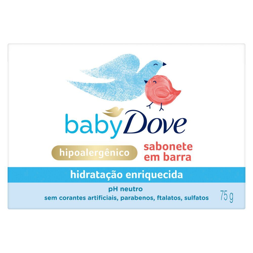 Sabonete em Barra Dove Baby Hidratação Enriquecida 75g em Oferta na Shopee