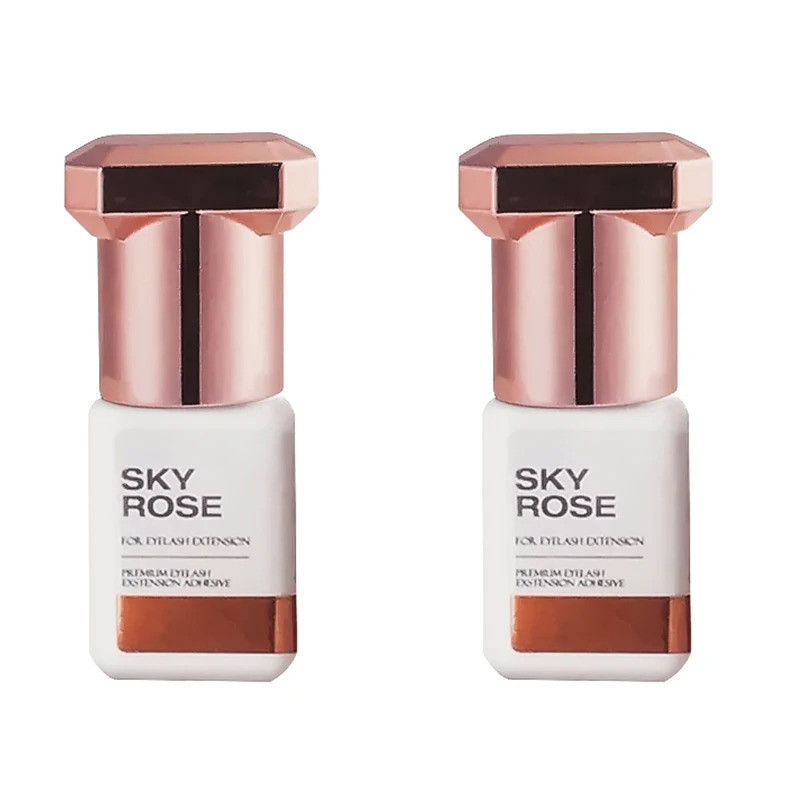 5ml Sky Rose Cola Para Extensões De Cílios 1s Secagem Rápida Coreia Original Céu Falso Lash Ferramentas De Maquiagem Ata