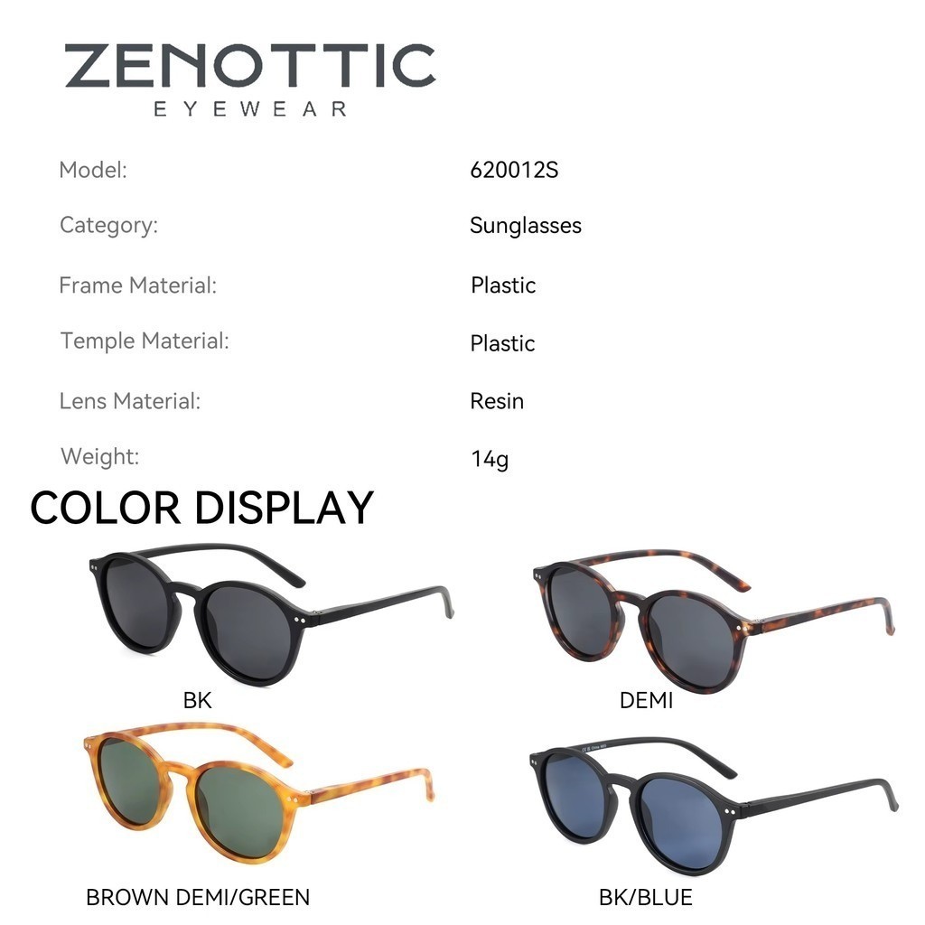 OFERTA Zenottic óculos de sol das mulheres dos homens marca designer retro redondo óculos de sol vintage uv400 tons
