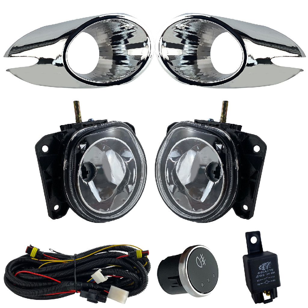 Kit Farol Milha Fiat Palio Siena ELX 2011 Botão Touch H1
