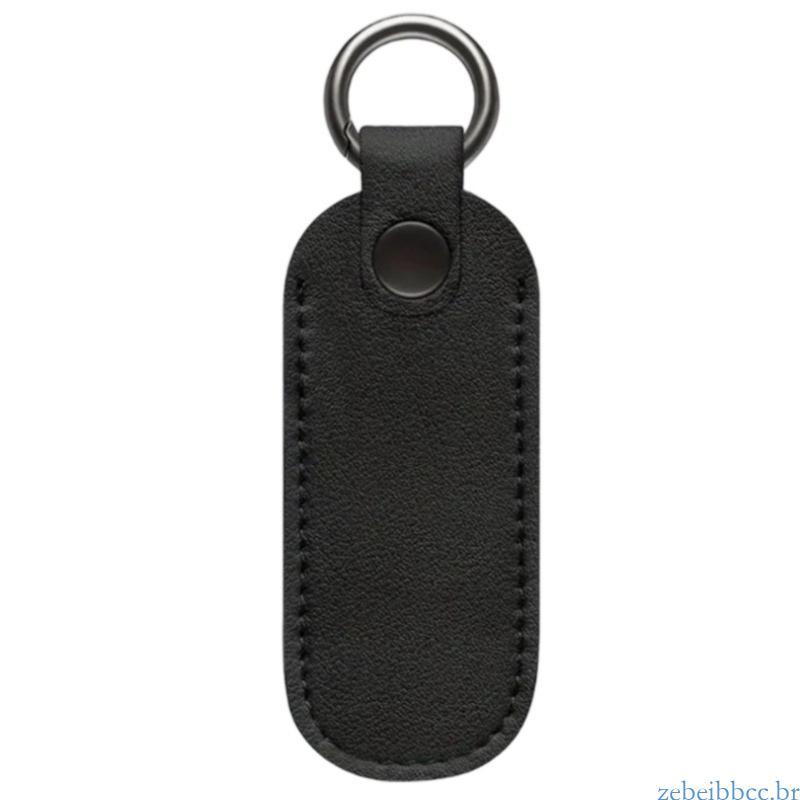 zebeibbcbr Chaveiro Seguro Capa Unidade USB Couro PU Evita Arranhões