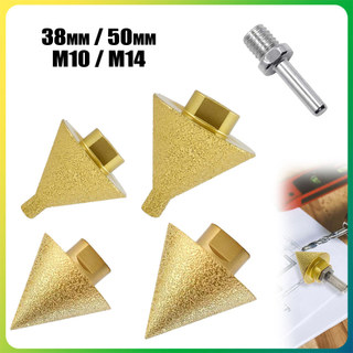 Broca Cônica Chanfro Diamante M14 M10 50/38mm Esmerilhadeira Porcelanato