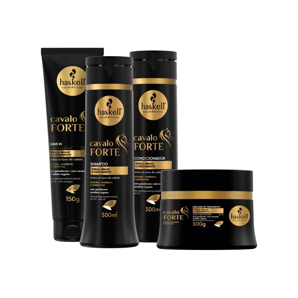 Kit Cavalo Forte 300g Haskell  (4 itens) | Força E Crescimento