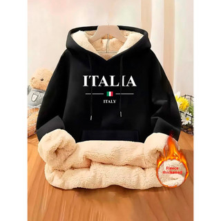 Blusa Moletom Feminino Casaco Moletom Feminino Moletom Peluciado Feminino Pelúcia Qualidade Quentinho Estiloso
 Preto