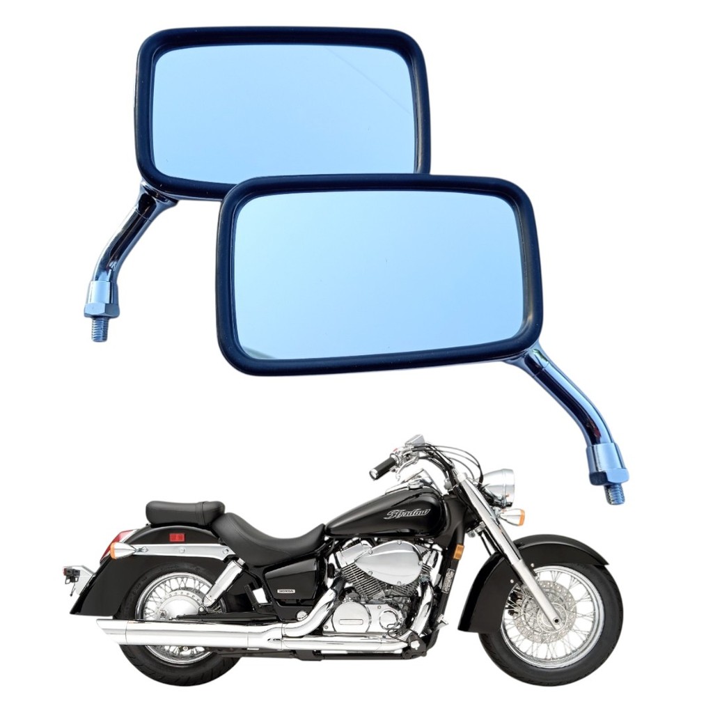 PAR ESPELHO CROMADO HONDA VT 750 SHADOW 06-11 ORIGINAL (J)
