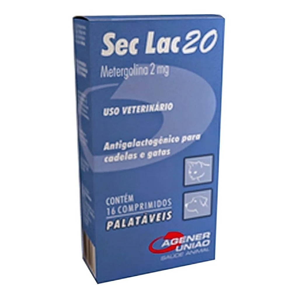 Sec Lac 20 Antigalactogênico Para Cadelas e Gatas 2 Mg em Oferta na Shopee