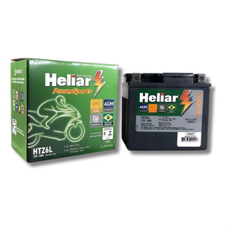 Bateria Heliar Htz6l 12v 5ah Yamaha Crypton 115 2013 A 2018 em Oferta na Shopee